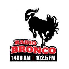 KDPT-LP KIST Bronco Radio 102.9 and 107.7 FM logo