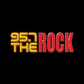 WRQT 95.7 The Rock FM logo