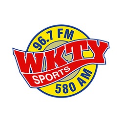 WKTY 580 AM and  96.7 FM logo