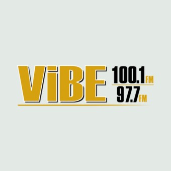 WVBB / WVBE The Vibe 97.7 / 100.1 FM logo