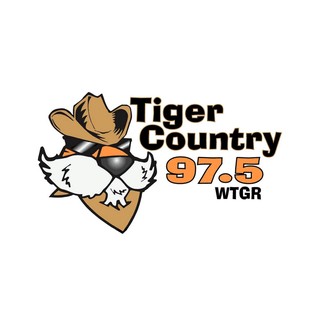 WTGR Tiger Country 97.5 FM logo