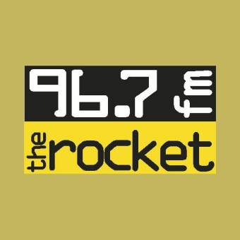 KLXQ The Rocket 96.7 FM logo