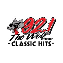 WOHF 92.1 The Wolf logo