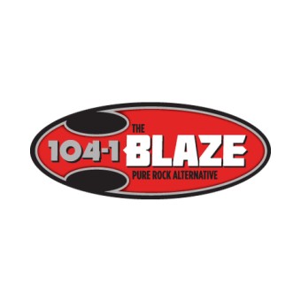 KIBZ The Blaze 104.1 FM logo
