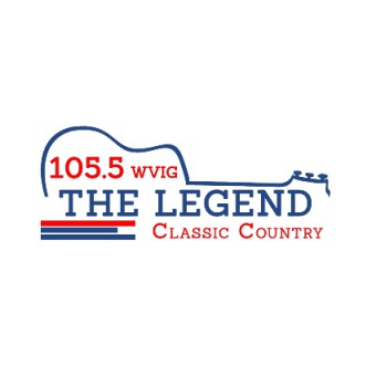 WVIG 105.5 FM The Legend logo