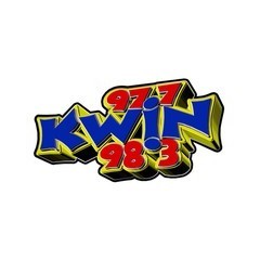 KWIN 97.7 and 98.3 FM logo