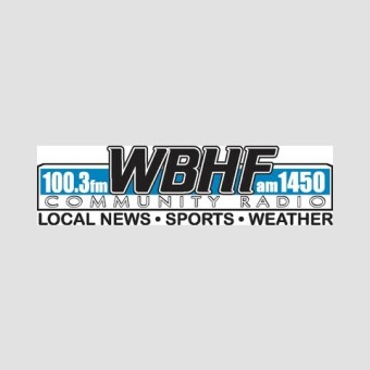 WBHF 1450 AM and 100.3 FM logo