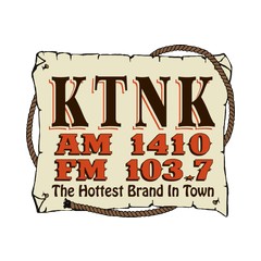 America's Honkytonk Station KTNK 1410 AM 103.7 FM logo