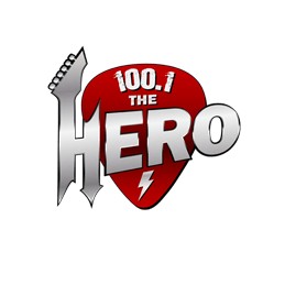 WBRR 100.1 The Hero logo