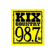 WAKX Kix Country 98.7 logo