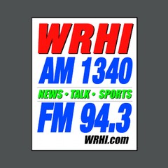 WRHI News-Talk 1340 AM and 94.3 FM logo