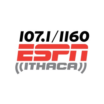 WPIE ESPN Ithaca 1160 - 107.1 logo