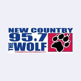 KALF New Country 95.7 The Wolf logo