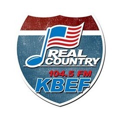 KBEF Real Country 104.5 FM logo
