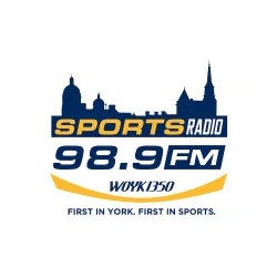 WOYK SportsRadio 98.9 and 1350 logo