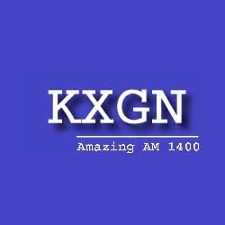 KXGN The Amazing 1400 AM logo