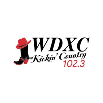 WDXC 102.3 Kickin' Country logo