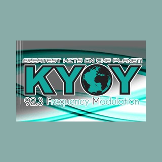 KYOY Greatest Hits On The Planet 92.3 FM logo