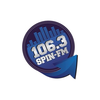 KRRF Spin 106.3 FM logo