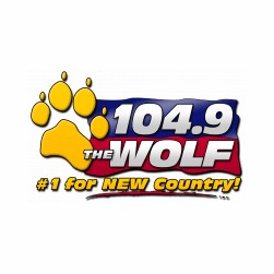WXCL 104.9 The Wolf logo