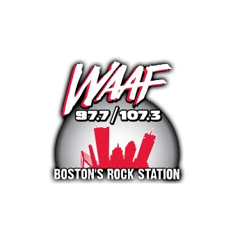 WAAF 97.7/107.3 (US Only) logo