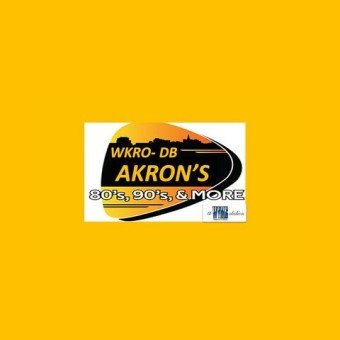 Akron's 80's  90's & MORE WKRO-DB logo