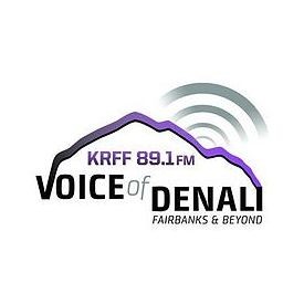 KRFF Voice of Denali 89.1 FM logo