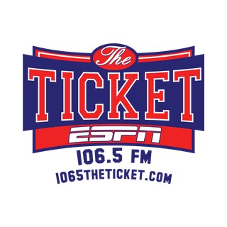 WTOD 106.5 The Ticket logo