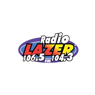 KEAL Radio Lazer 106.5 and 104.3 FM logo