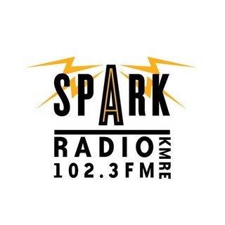 KMRE-LP Spark Radio 102.3 FM logo