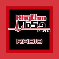 KRYC-LP Rhythm 105.9 FM logo