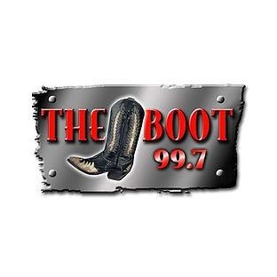 KBOD The Boot 99.7 FM logo