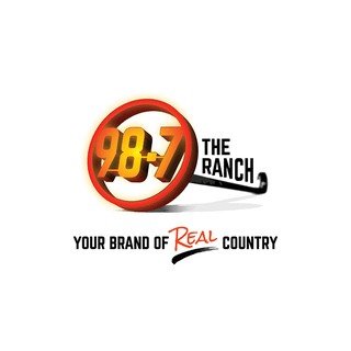 KUBQ 98.7 The Ranch logo
