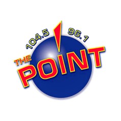 WXER 104.5 and 96.1 The Point FM logo