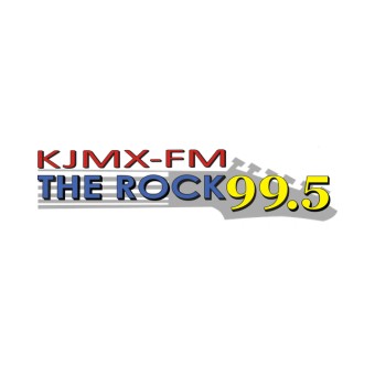 KJMX The Rock 99.5 logo