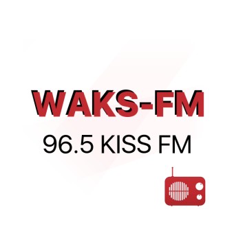 WAKS 96.5 KISS-FM logo
