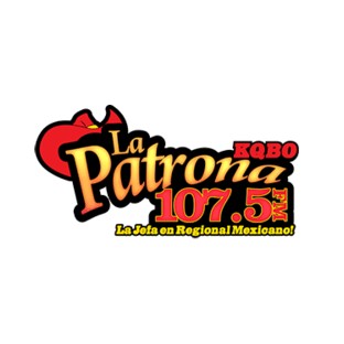 KQBO La Patrona 107.5 FM logo