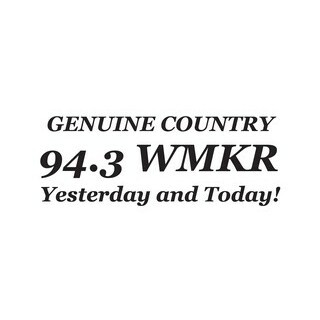WMKR Genuine Country 94.3 WMKR logo