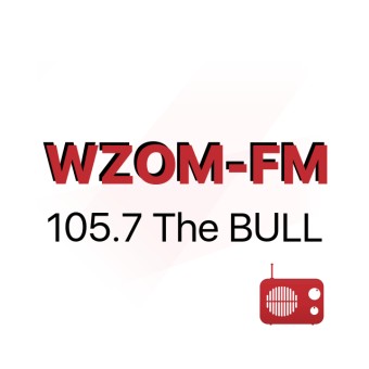 WZOM The Bull 105.7 FM logo