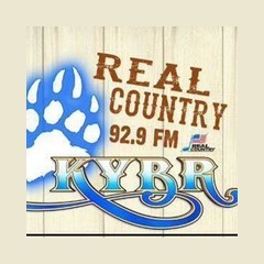 KYBR Real Country 92.9 FM logo