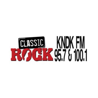 KNDK The Rock Farm 95.7 & 100.1 FM logo